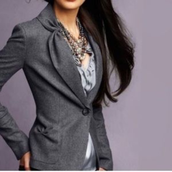 Talbots Kate Fit blazer Sz 8 Wool blend single button Jacket - Picture 1 of 7
